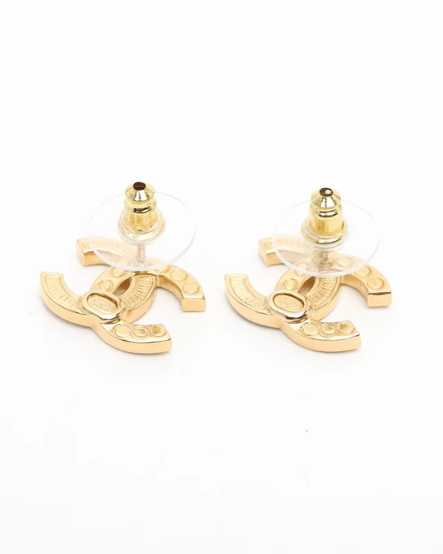 Chanel CC Rhinestone Earrings from A Retro Tale, photo 4 of 4