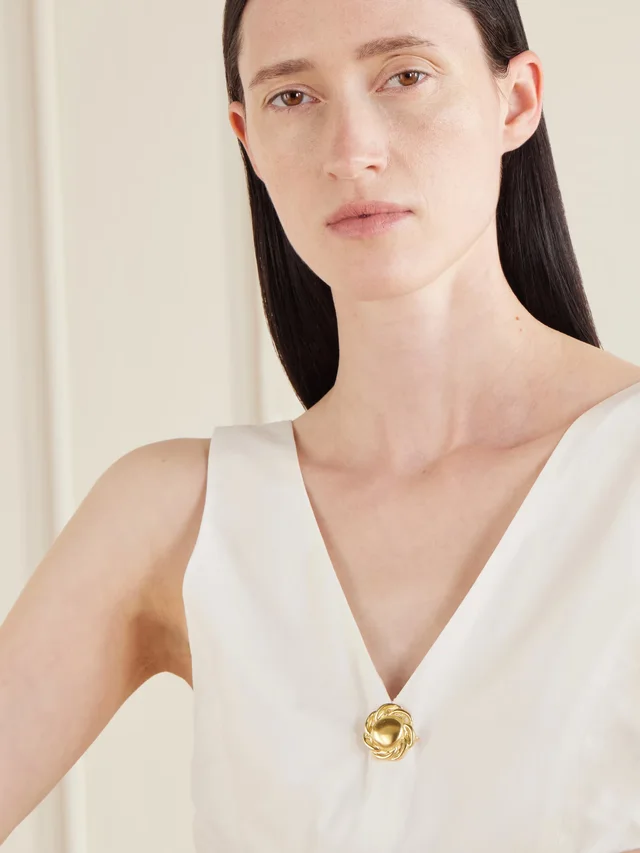 YSSO Echo Idyll gold-plated brooch in Metallic, photo 2 of 2 from NET-A-PORTER (Canada)