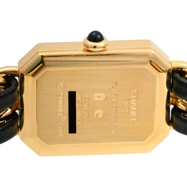 Chanel Première M H0001 Quartz Black/Gold in Black from VINTAGE QOO TOKYO, photo 7 of 8
