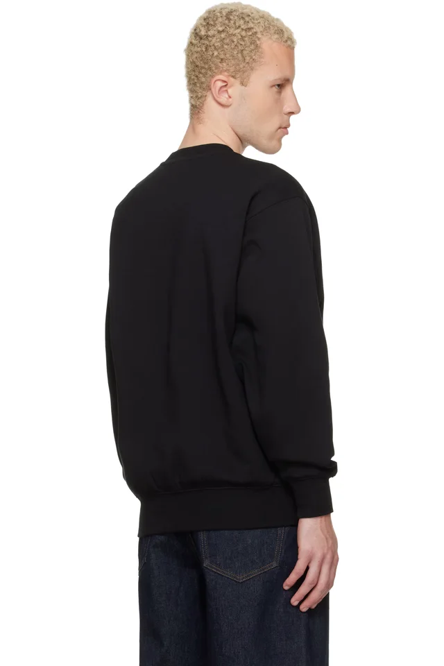 AAPE by A Bathing Ape Black 'AAPENOW' Crew Neck Sweatshirt, photo 3 of 3 from SSENSE