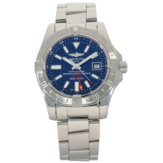 Breitling Avenger II GMT A32390 43mm Stainless Steel Watch from H&T