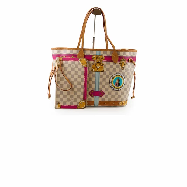 Louis Vuitton Neverfull MM Summer Trunk in Canvas from The Purse Affair