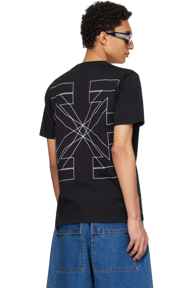 Off-White Black Big Double Arrow Slim T-shirt, photo 3 of 4 from SSENSE