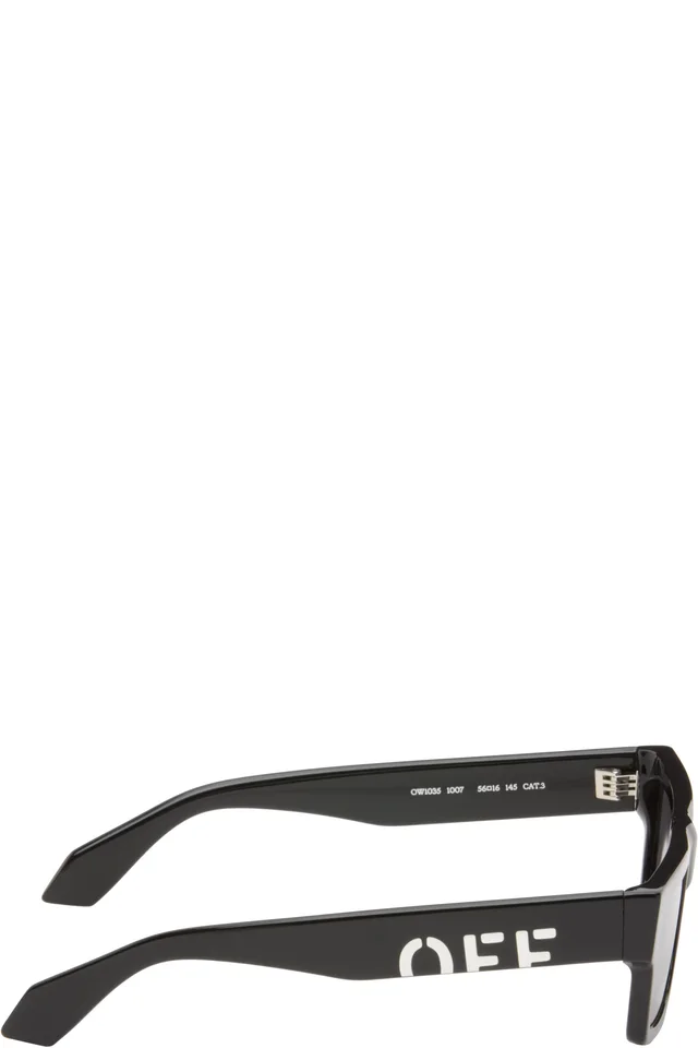 Off-White Black Montgomery Sunglasses, photo 2 of 4 from SSENSE