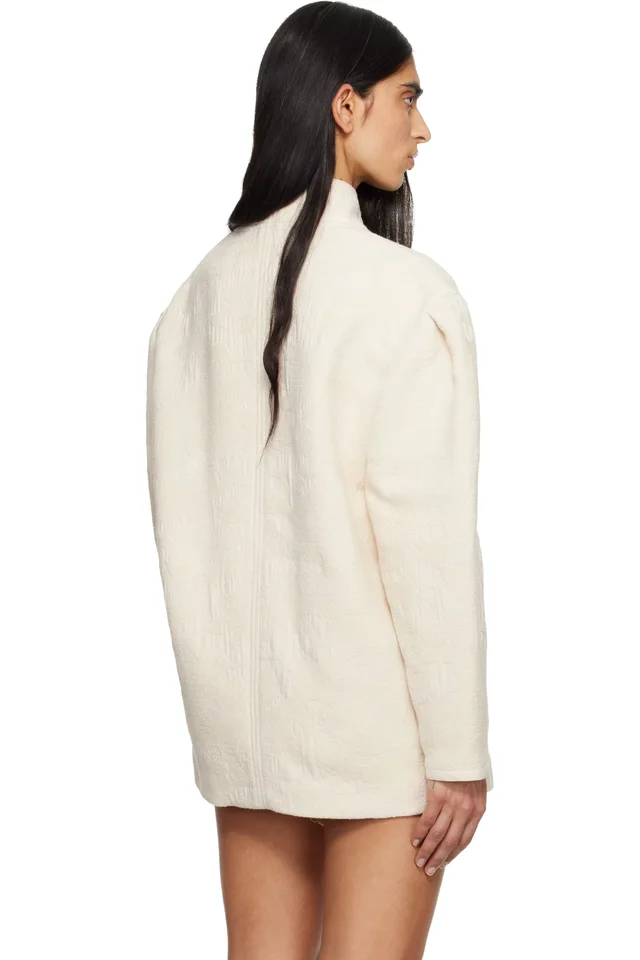 Isabel Marant Etoile Beige Uadie Jacket, photo 3 of 4 from SSENSE