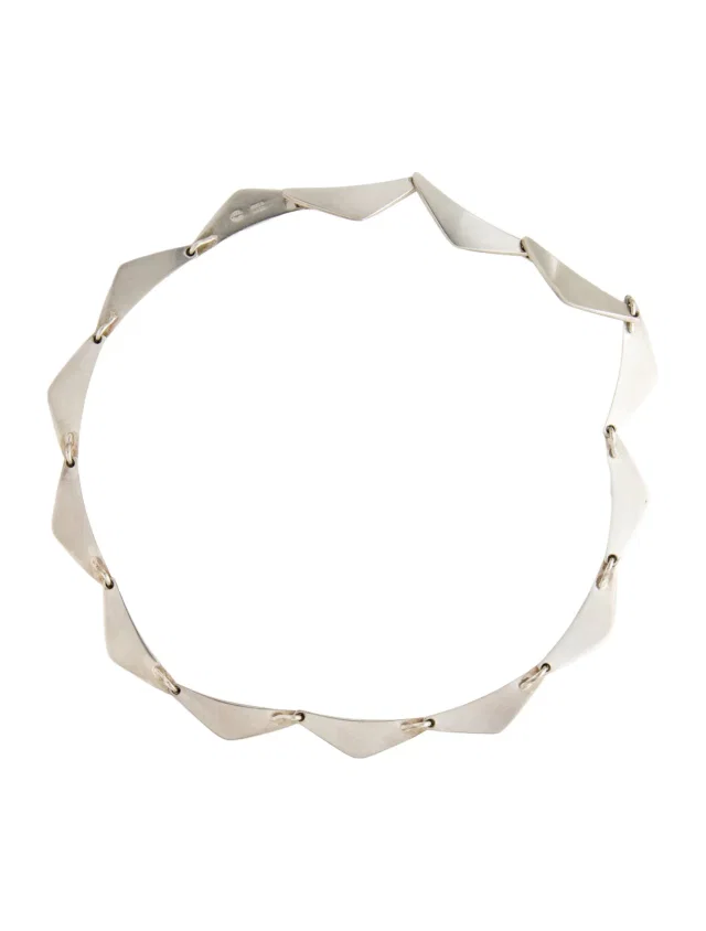 Georg Jensen Peak Collar Necklace, 16" in multicolor from The RealReal