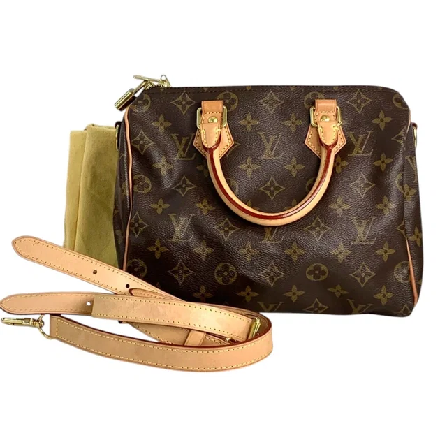 Louis Vuitton Speedy 25cm Monogram Bag with Strap from Luxury Promise