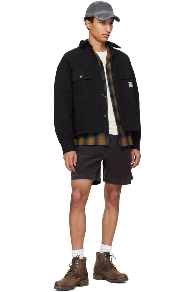 Carhartt Work In Progress Black Prescott Overshirt, photo 4 of 4 from SSENSE
