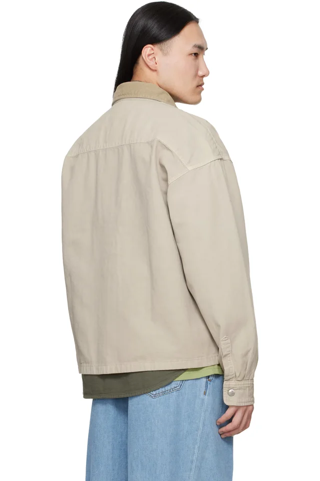 Carhartt Work In Progress Beige Prescott Overshirt, photo 3 of 4 from SSENSE