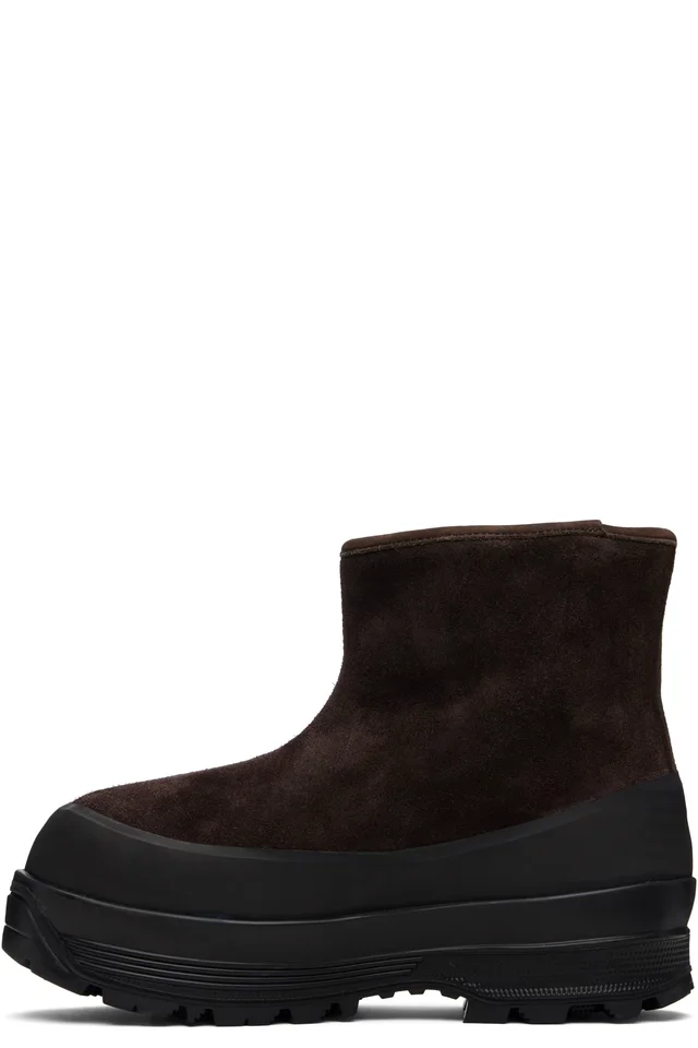 Diemme Brown Badia Shearling Boots, photo 3 of 4 from SSENSE