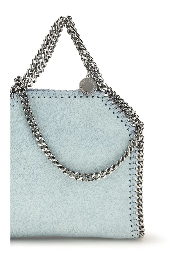 Stella McCartney Tiny Shaggy Shoulder Bag — Blue Polyester in Blue Leather from HEWI