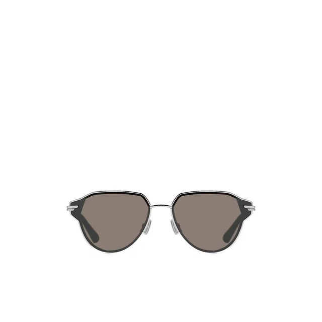Bottega Veneta Silver Metal Sunglasses in Silver from HEWI