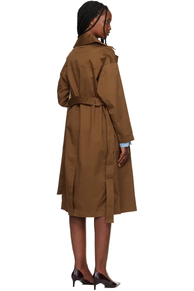 rag & bone Tan Rue Cotton Trench Coat, photo 3 of 4 from SSENSE