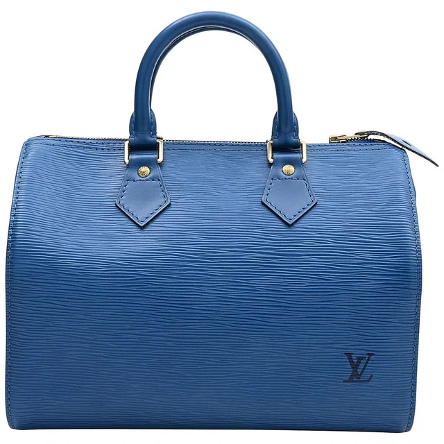 Louis Vuitton 1995 Epi Speedy 25 Blue in Blue Leather from VINTAGE QOO TOKYO