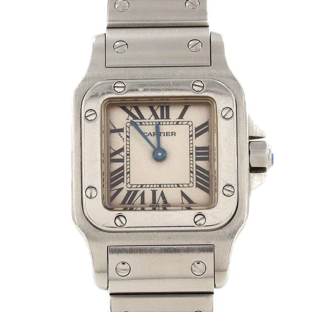 Cartier Santos Galbe SM Stainless Steel Quartz Watch from LuxUness