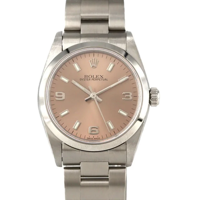 Rolex Oyster Perpetual SS Manual Winding Number Watch from The Reluxe