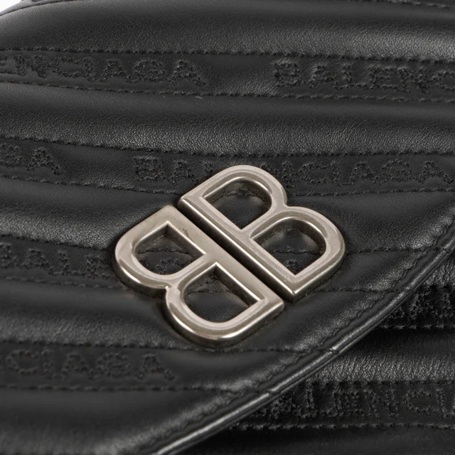 Balenciaga Black BB Round Small Chain Bag in Black Leather from Labellov, photo 9 of 9