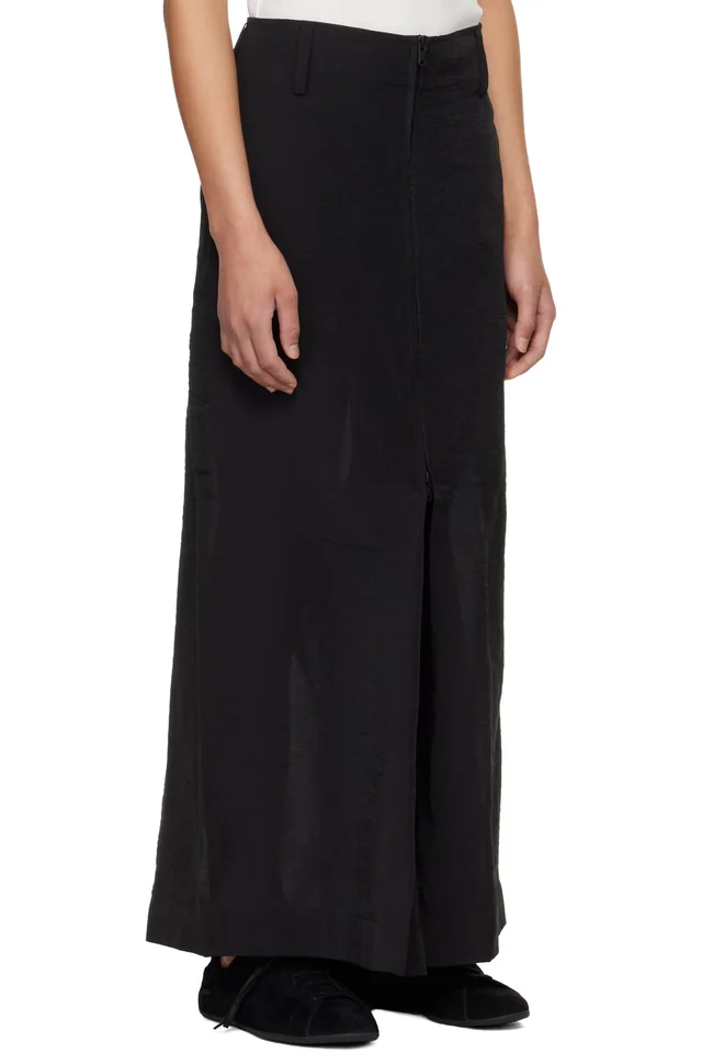 Y-3 Black UT Wide Lounge Pants, photo 2 of 4 from SSENSE