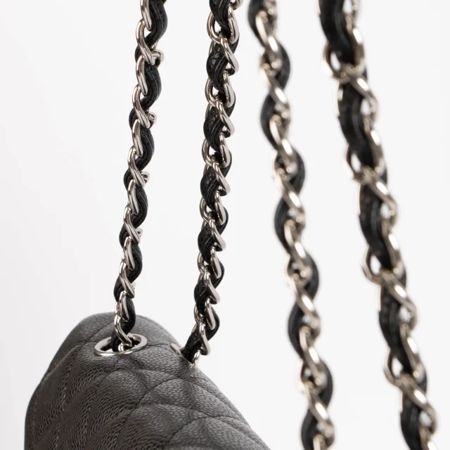 Chanel Black Caviar Maxi Classic Bag in Black Caviar leather from Labellov, photo 9 of 9
