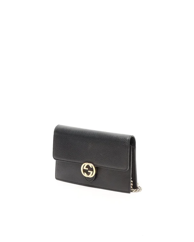 Gucci Interlocking G Wallet on Chain in Caviar leather from A Retro Tale, photo 2 of 8