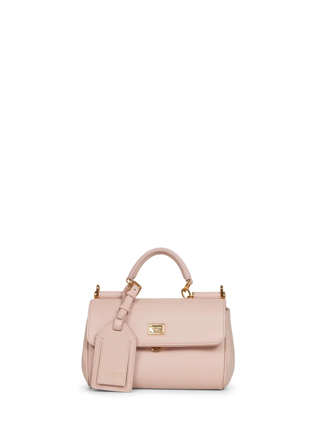 Dolce & Gabbana My Sicily Top Handle Bag — Pink Calf Leather in Pink Calfskin from HEWI