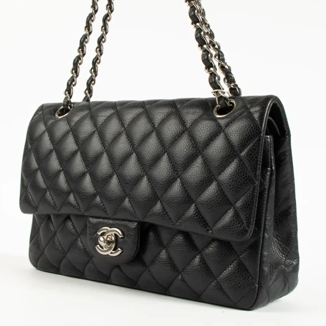 Chanel Navy Caviar Medium Classic 11.12 Bag in Navy Caviar leather from Labellov, photo 2 of 5