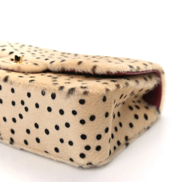 Chanel Pony Hair Cheetah Printed Creative Fabrics Flap Light Beige Black in Black Woven leather from FASHIONPHILE, photo 2 of 2