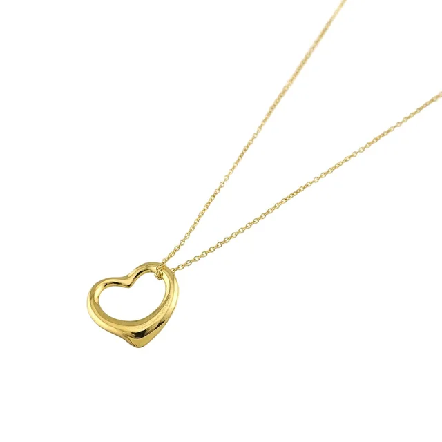 Tiffany & Co. Open Heart Necklace 40 18K Yellow Gold in Yellow from The Reluxe
