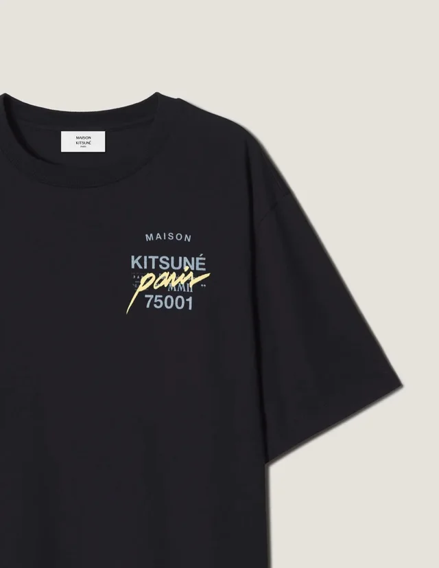 Maison Kitsuné Logo-Print Fox-Motif Crewneck T-Shirt, photo 5 of 6 from SENSER