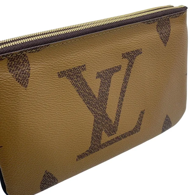 Louis Vuitton Pochette double zip NoirM69203 Monogram / Giant Reverse from GALLERY RARE, photo 9 of 14