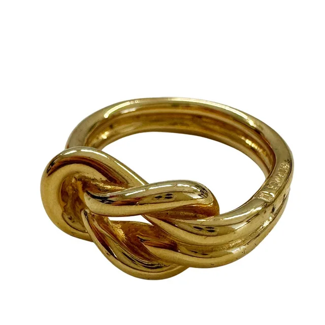 Hermès Scarf Ring Atame Gold Plated Easy Shawl in Gold from The Reluxe