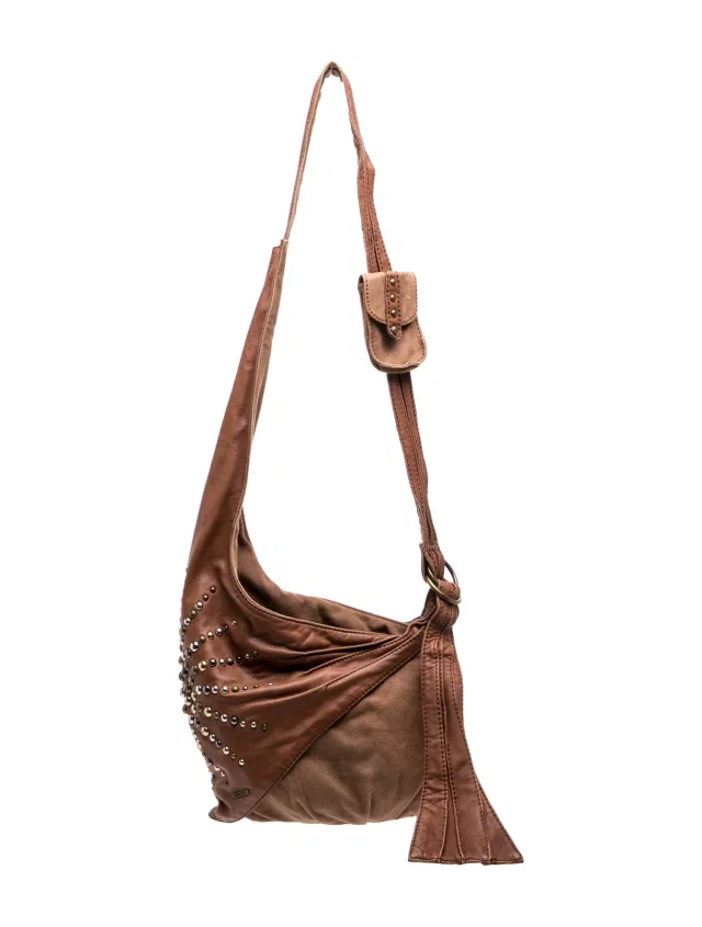 Diesel Leather Shoulder Bag in brown|red Leather from The RealReal