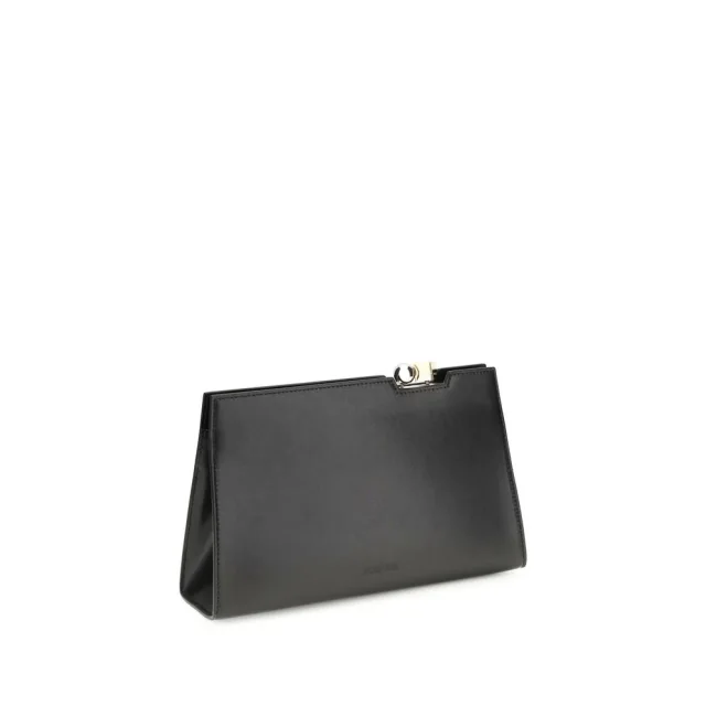 Jacquemus Black Calf Leather Bos Taurus Shoulder Bag in Black Calfskin from HEWI, photo 2 of 4