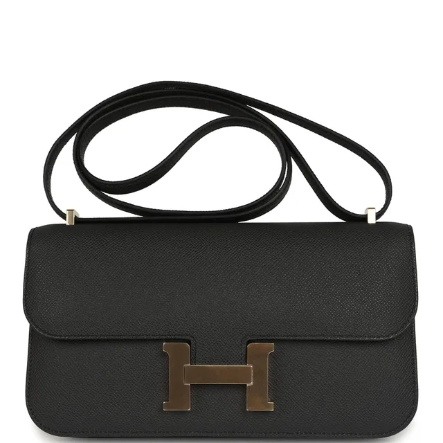 Hermès Constance Elan Plomb Epsom Gold Hardware in Epsom leather from Madison Avenue Couture