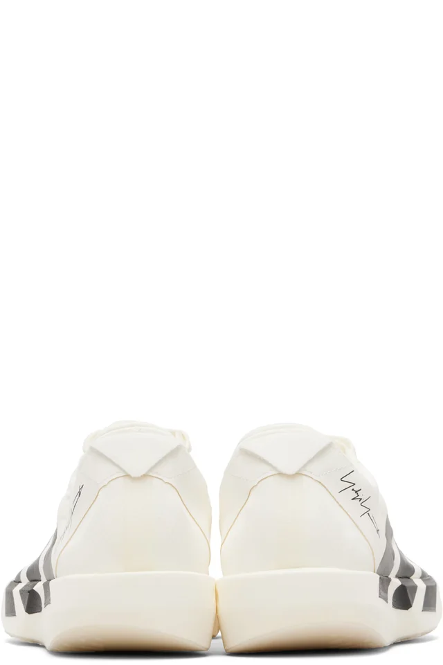 Y-3 White ADIOS 9 Sneakers, photo 2 of 5 from SSENSE