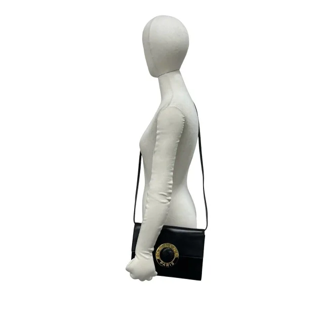 Celine Leather Shoulder Bag in Black Calfskin from LuxUness, photo 2 of 10