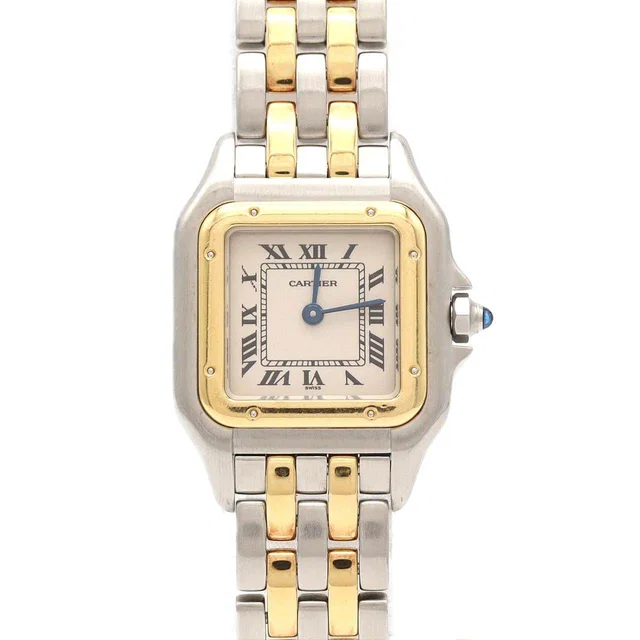 Cartier Panthere SM Stainless Steel Yellow Gold Quartz in Yellow from LuxUness