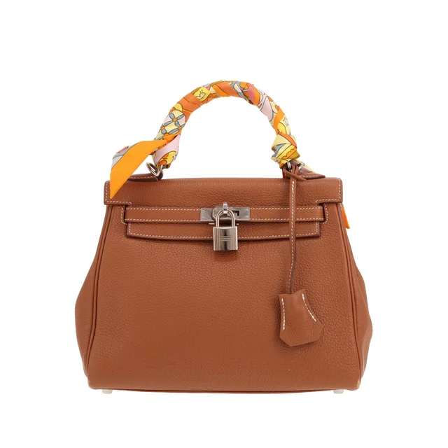 Hermès Kelly 25 cm handbag in Gold Togo leather in Gold Togo leather from Collector Square, photo 2 of 3