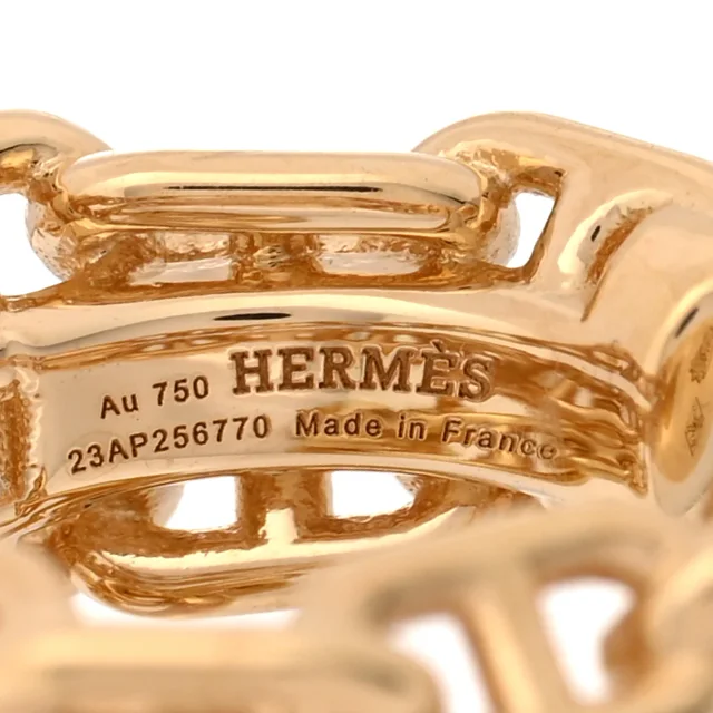 Hermès 18K Yellow Gold Chaine D'Ancre Calypso Right Single Climber Earring in Yellow from FASHIONPHILE, photo 4 of 5