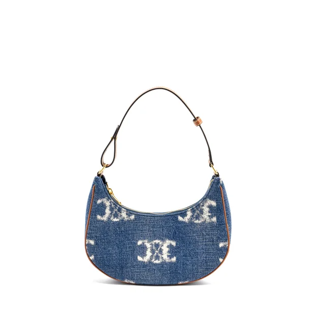 Celine Medium Ava Bag in Brown Denim from EMIER