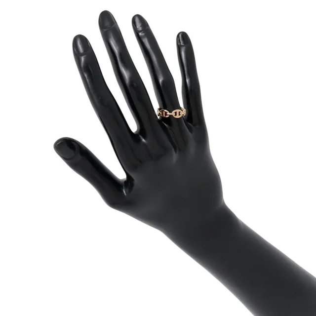 Hermès Chaine d'Ancre Anchene Ring Size 50/#10 18K Pink Gold in Pink from GALLERY RARE, photo 6 of 15