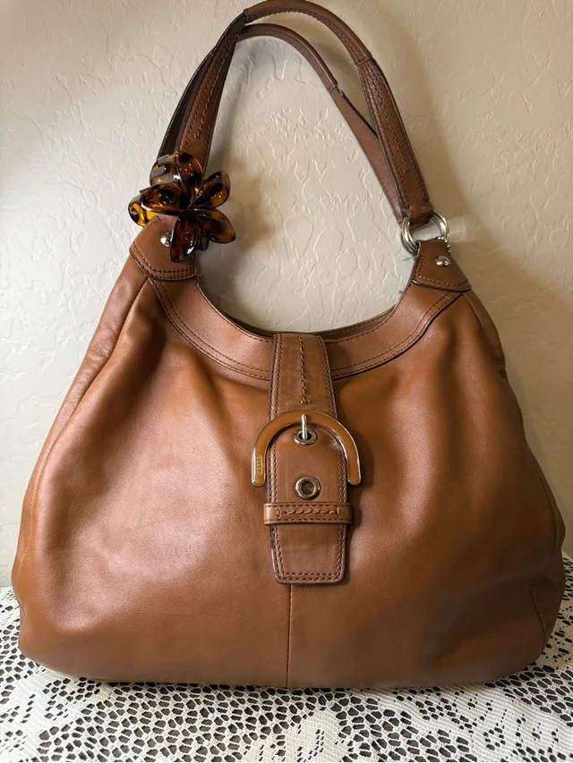 Coach Brown Leather Shoulder Hobo in neutral|brown Leather from Poshmark