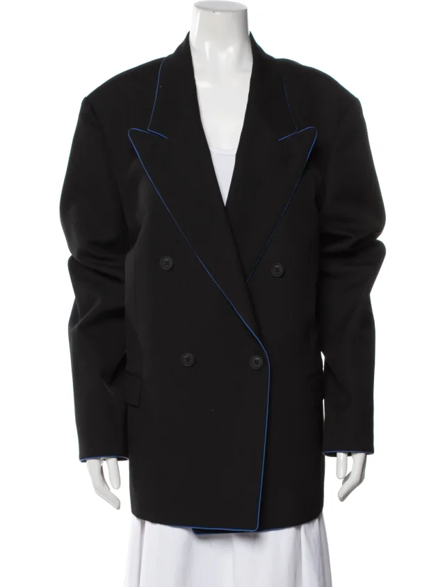 Fendi Virgin Wool Blazer in black Wool from The RealReal