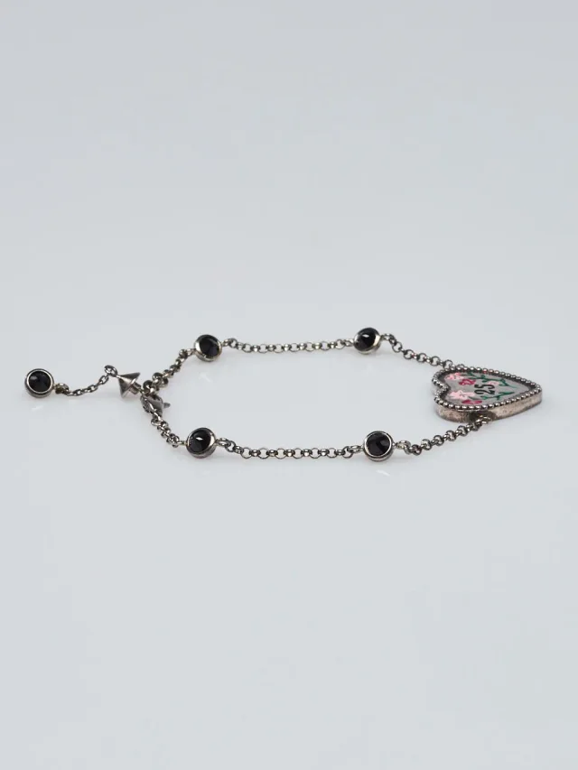 Gucci Silver Metal Bosco & Orso Heart Bracelet in Silver from Yoogis, photo 3 of 7