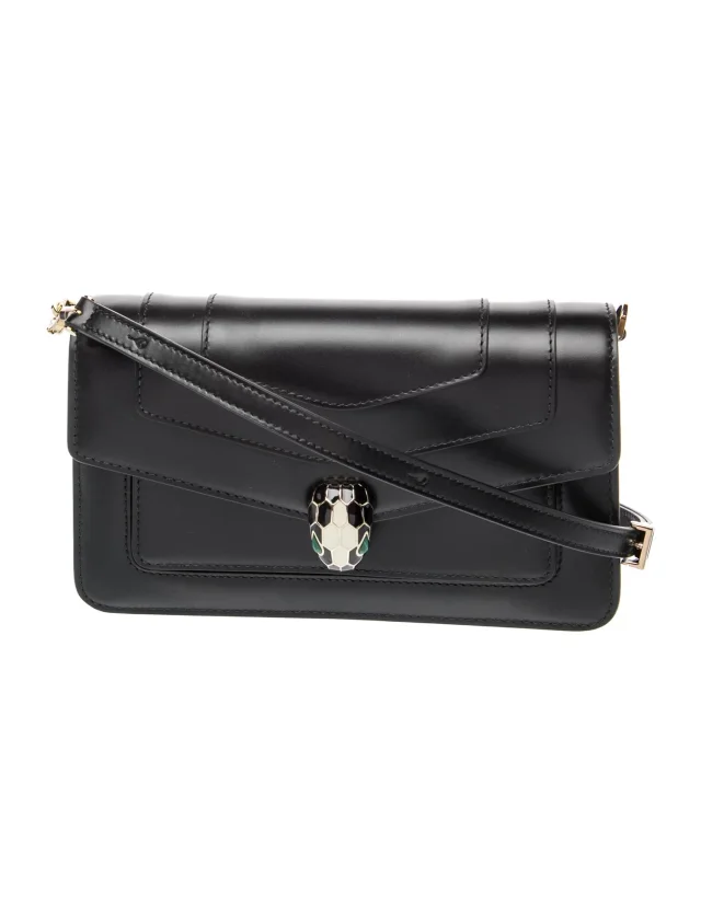 Bvlgari Leather Serpenti Forever w/ Tags in black Leather from The RealReal