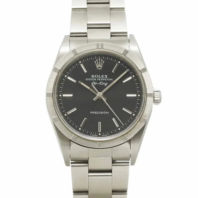 Rolex Air King Engine turned bezel 14010 Serial U Automatic Mens from Luxury Promise