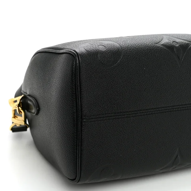 Louis Vuitton Empreinte Monogram Giant Speedy Bandouliere 25 Black in Black Leather from FASHIONPHILE, photo 8 of 9