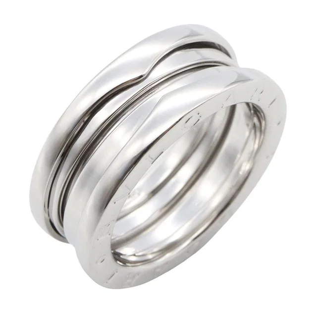 Bvlgari Ring B.Zero1 Band 18K White Gold in White from The Reluxe