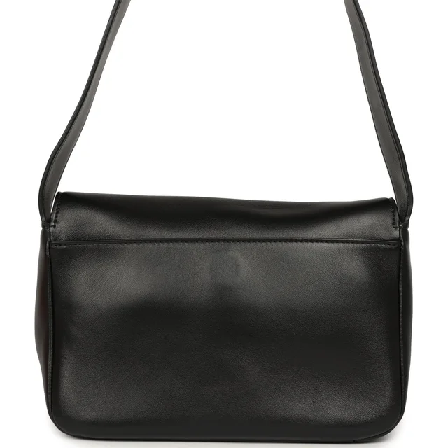 Chanel CC Messenger Bag Black Lambskin Gold Hardware in Black Lambskin from Madison Avenue Couture, photo 4 of 10