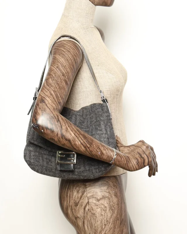 Fendi Zucca Tweed Mama Bag in Tweed from A Retro Tale, photo 8 of 8